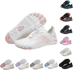 Hike Barefoot Shoes Women Men, Pro Barefoot Footwear Wide Toe Box Healthy & Non-Slip Barefoot Hike Shoes Waterproof Aqua Swim Surf Hiking Shoes Unisex