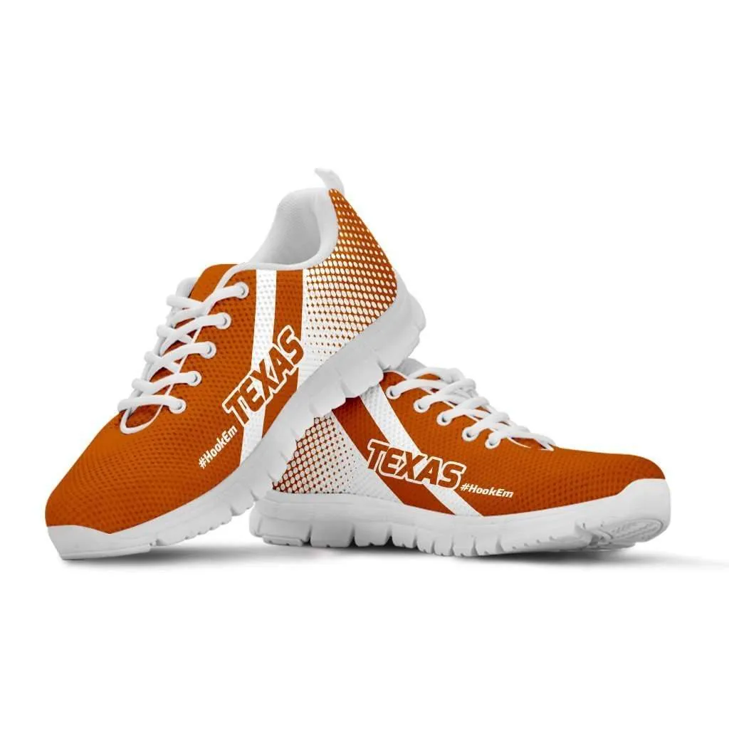 #HookEm Texas Fan Mesh Fabric Running Shoes