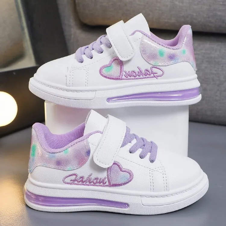 Kids Girls Love Embroidery Stylish Sports Shoes/Sneakers