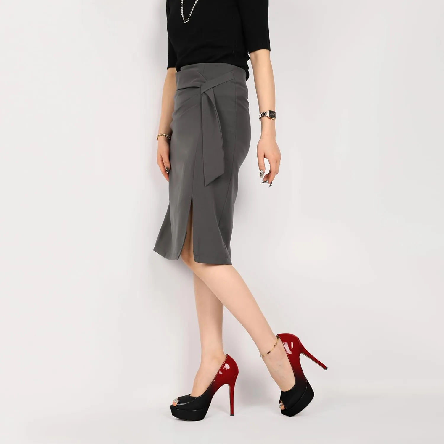 Mettesally Women's Peep Toe Platform Sandals Stiletto Heel Open Toe Pumps Party Dress Shoes