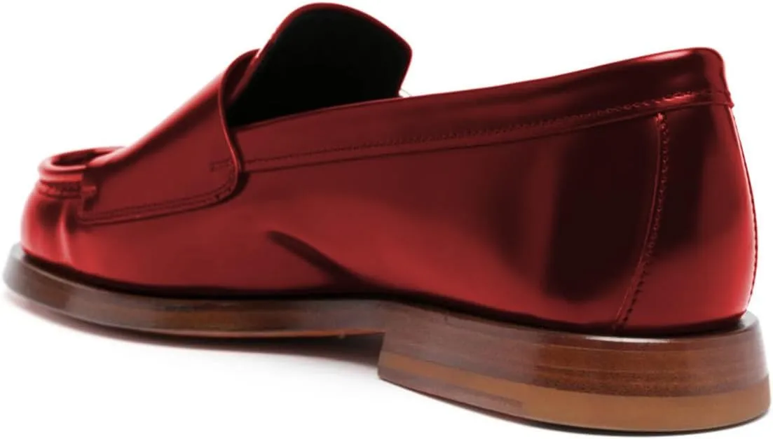 Milooey shoes Women's Round Toe Buckle Style Loafers Chunky Low Heels Slip On Dressy Daily Business Party Formal Shoes Size 4-16 US