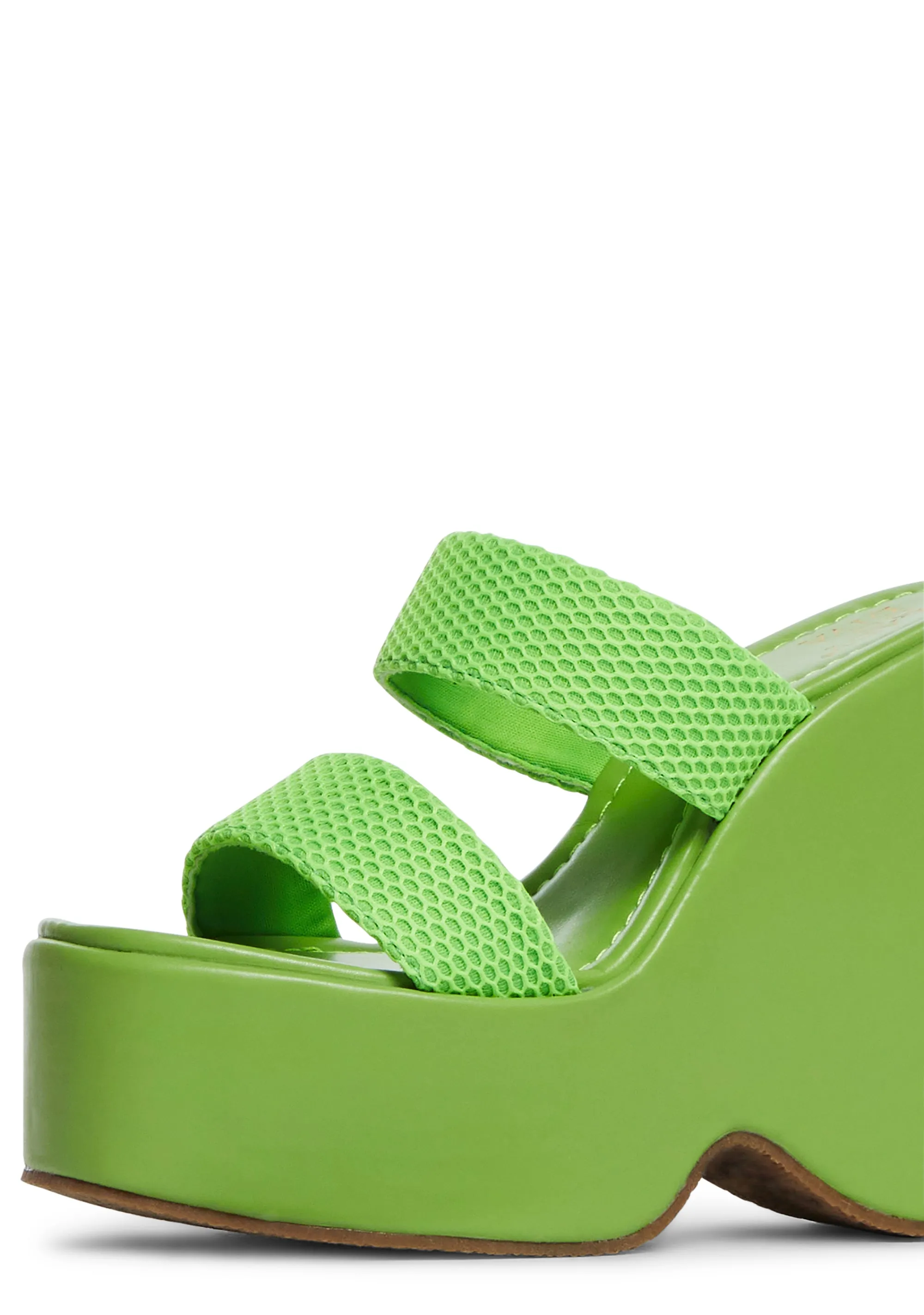 Mint Way Back Platform Wedges