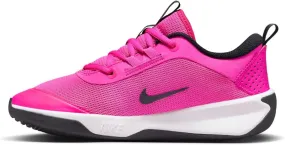 Nike Omni Multi-Court Big Kids' Indoor Court Shoes (DM9027-602, Laser Fuchsia/Black-White) Size 5.5