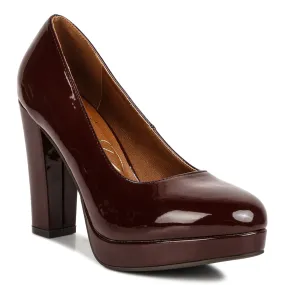 Patent Faux Leather Pump Sandals