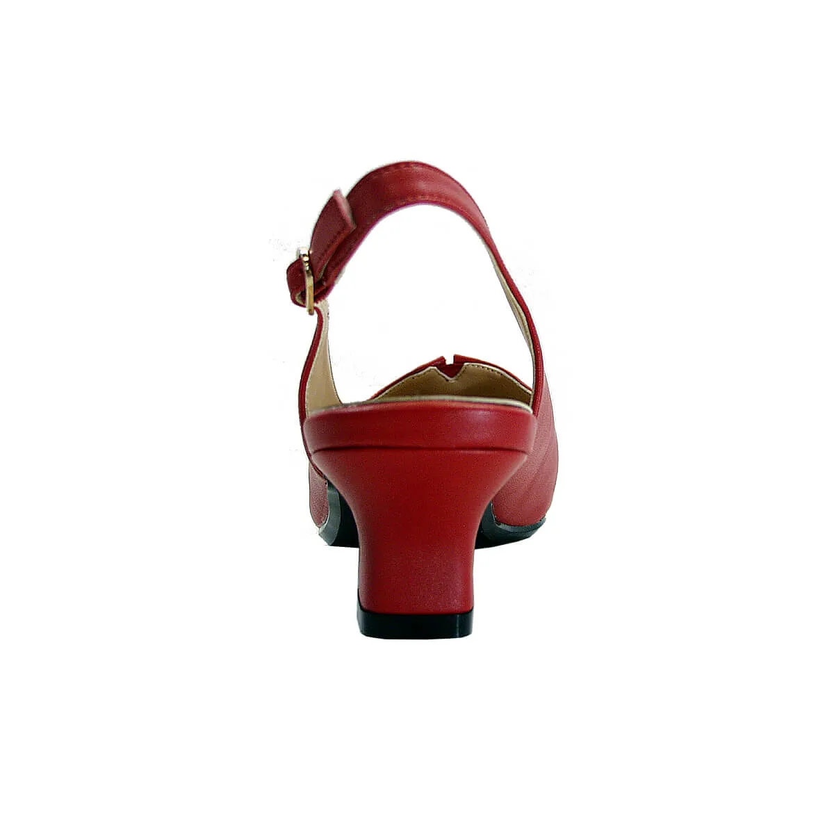 PEERAGE Luciana Women's Wide Width Leather Slingback Pumps