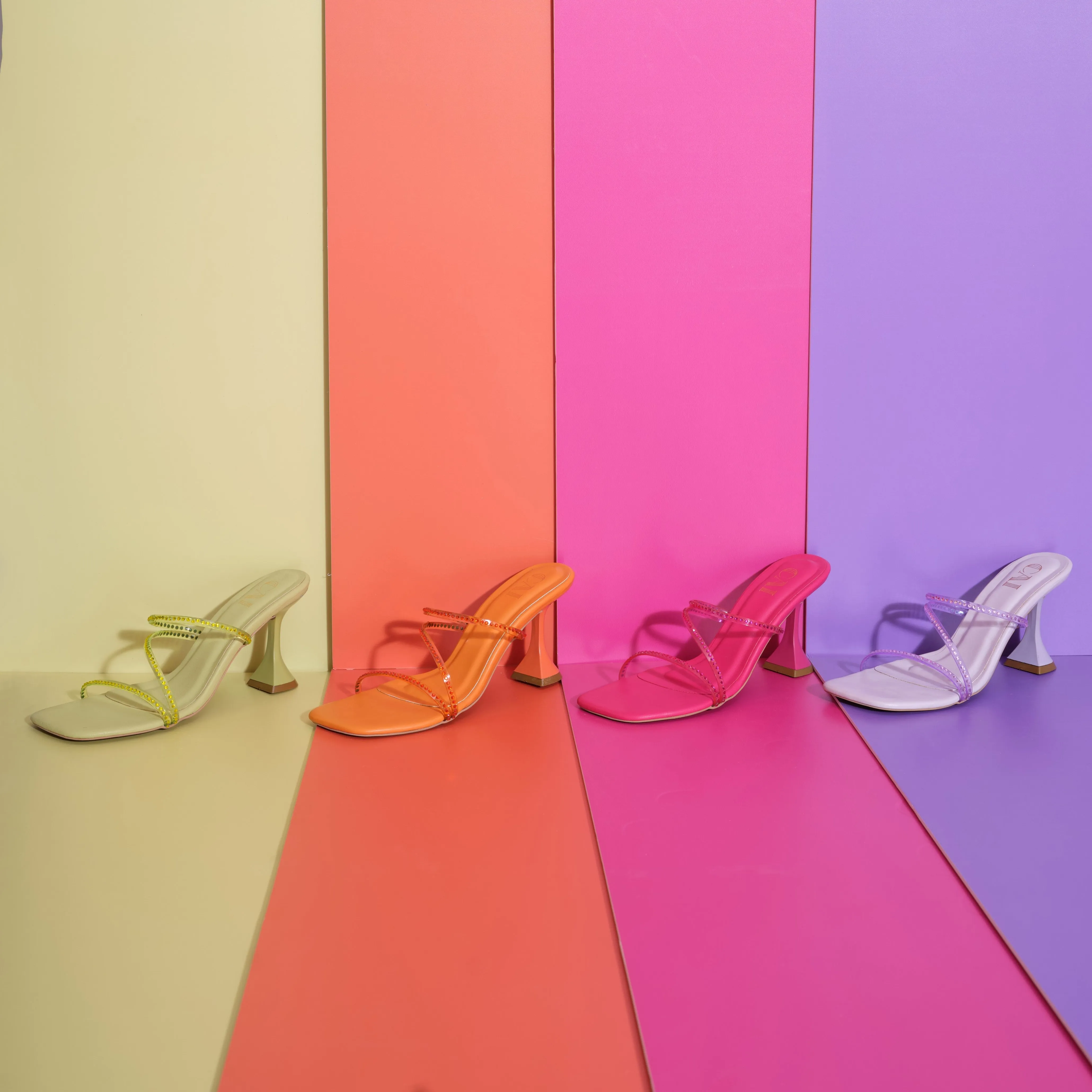 Pink Diamond Strap Heels