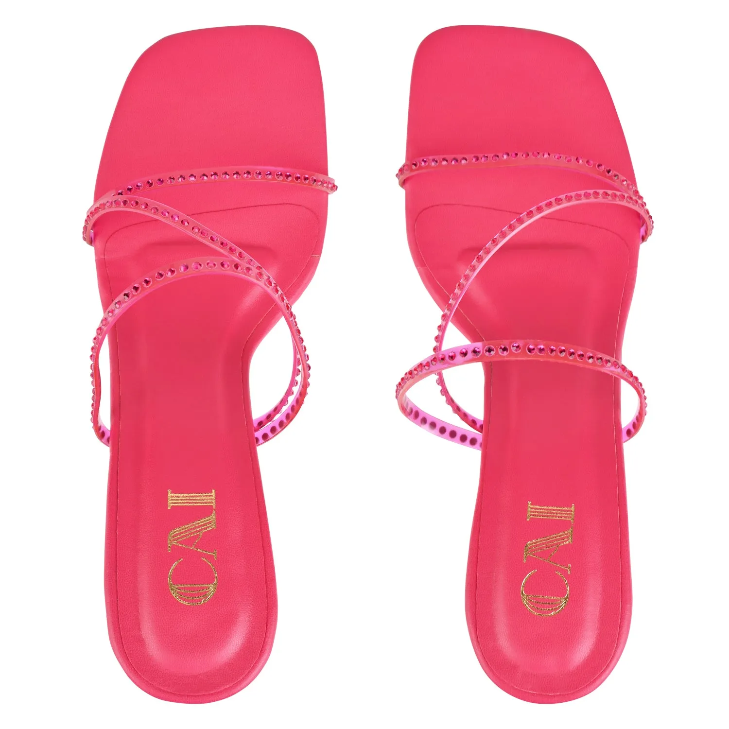 Pink Diamond Strap Heels