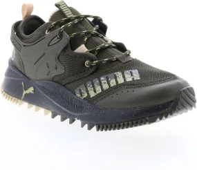PUMA Mens Pacer Future Trail Green Athletic Hiking Shoes 10