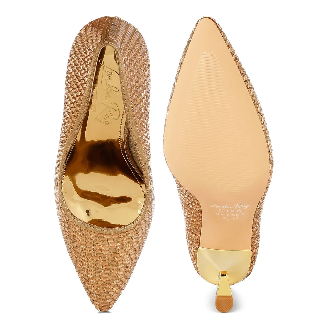 Rhinestones Sparkling Embellished Pumps