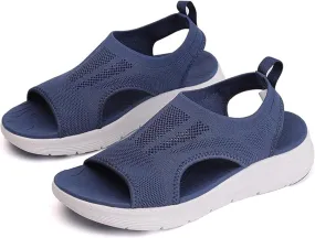 Sandals Women Comfortable Arch Support Fashion Orthotic Slides Ladies Lightweight Athletic Slip On Orthopedic Shoes