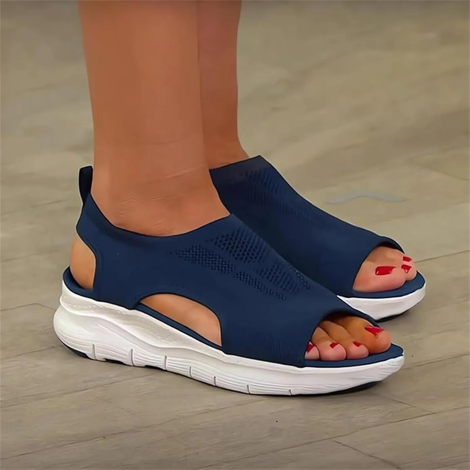 Sandals Women Comfortable Arch Support Fashion Orthotic Slides Ladies Lightweight Athletic Slip On Orthopedic Shoes