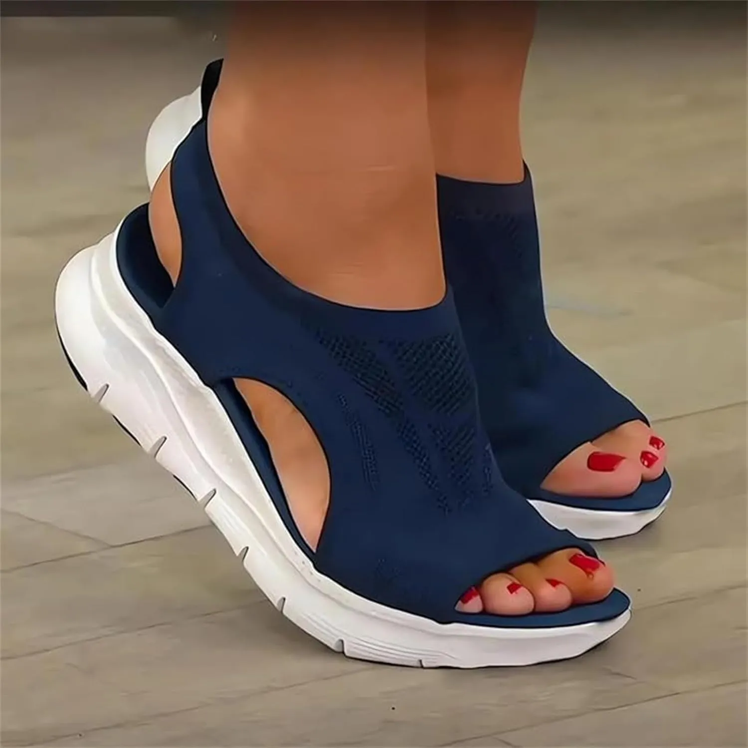 Sandals Women Comfortable Arch Support Fashion Orthotic Slides Ladies Lightweight Athletic Slip On Orthopedic Shoes