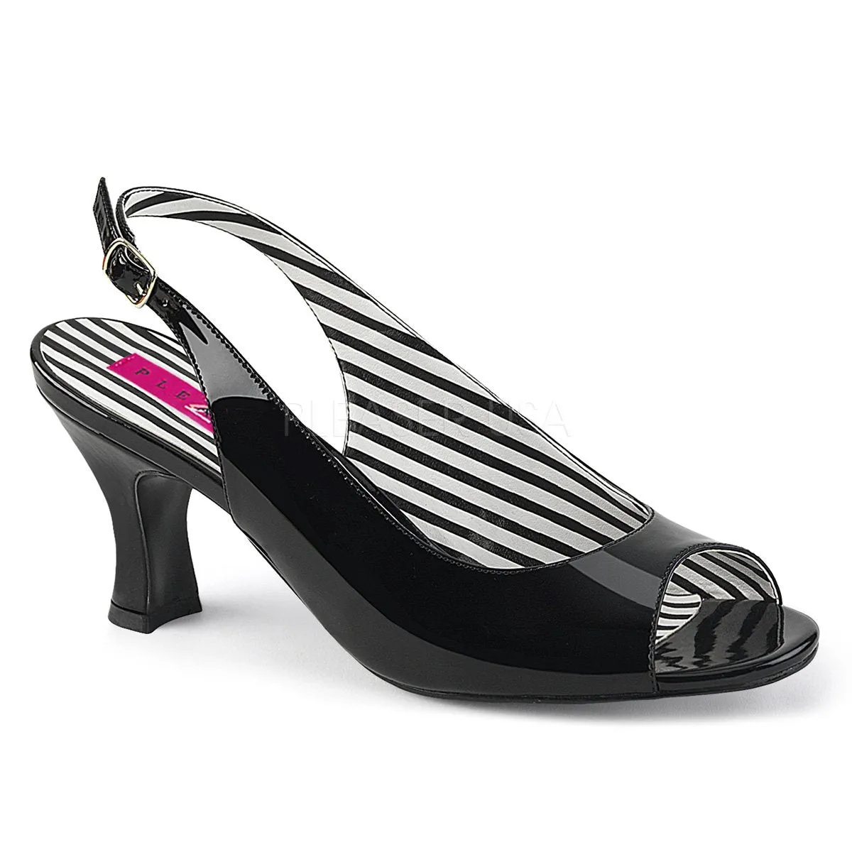 Slingback Peep Toe Pump with 3-inch Heel 4-colors JENNA-02