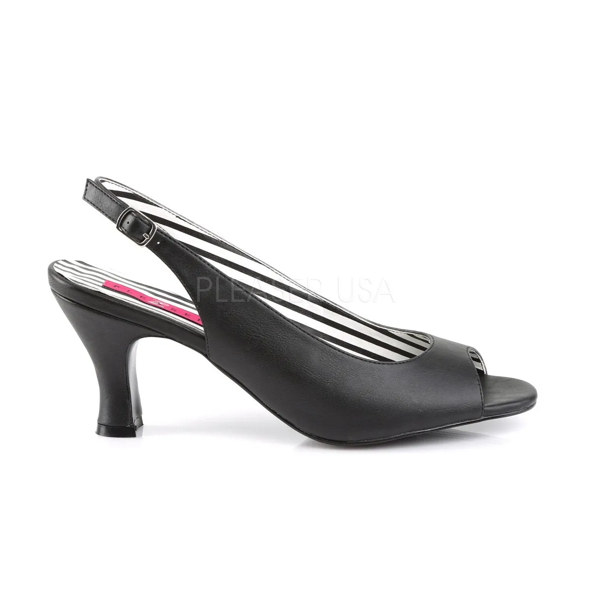 Slingback Peep Toe Pump with 3-inch Heel 4-colors JENNA-02