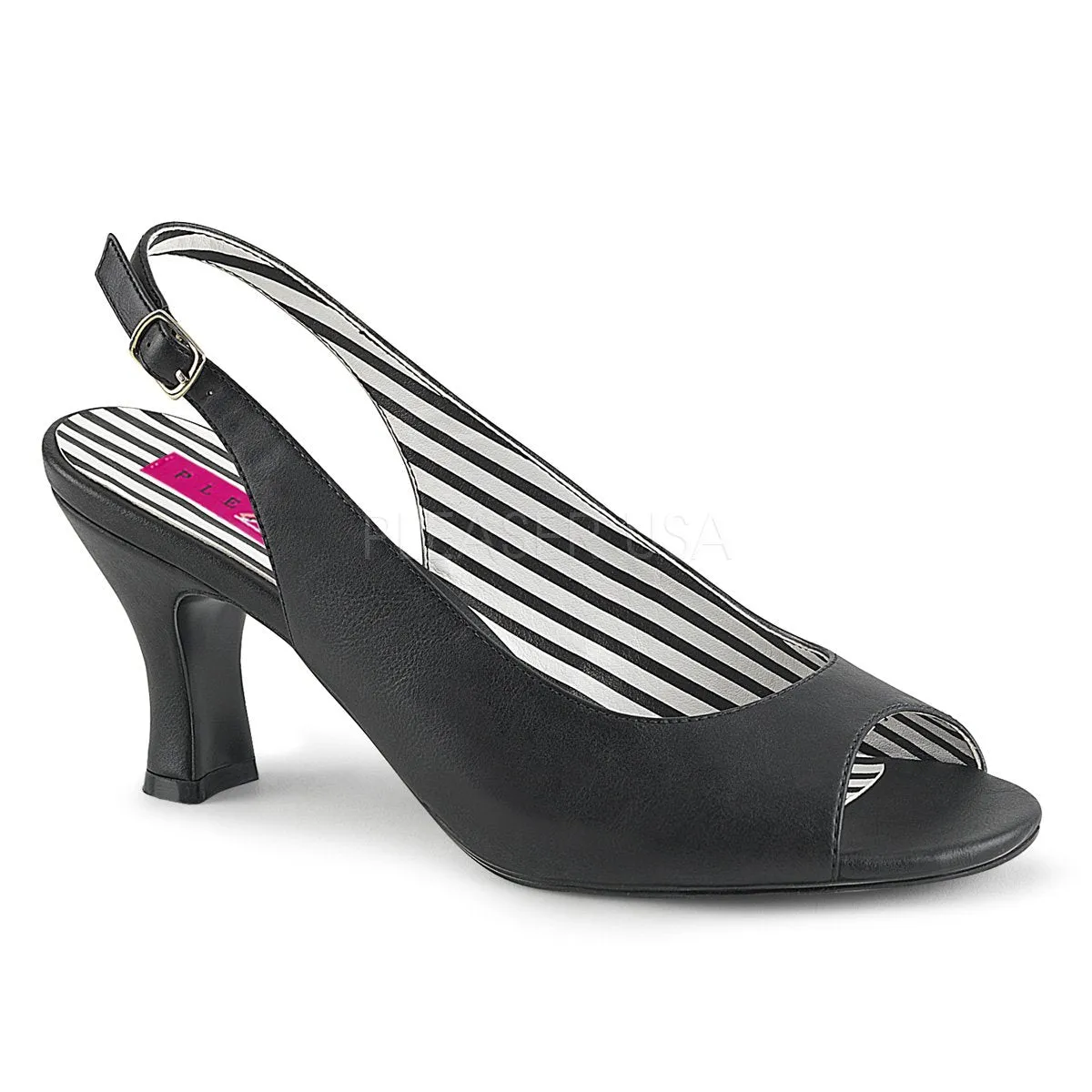 Slingback Peep Toe Pump with 3-inch Heel 4-colors JENNA-02