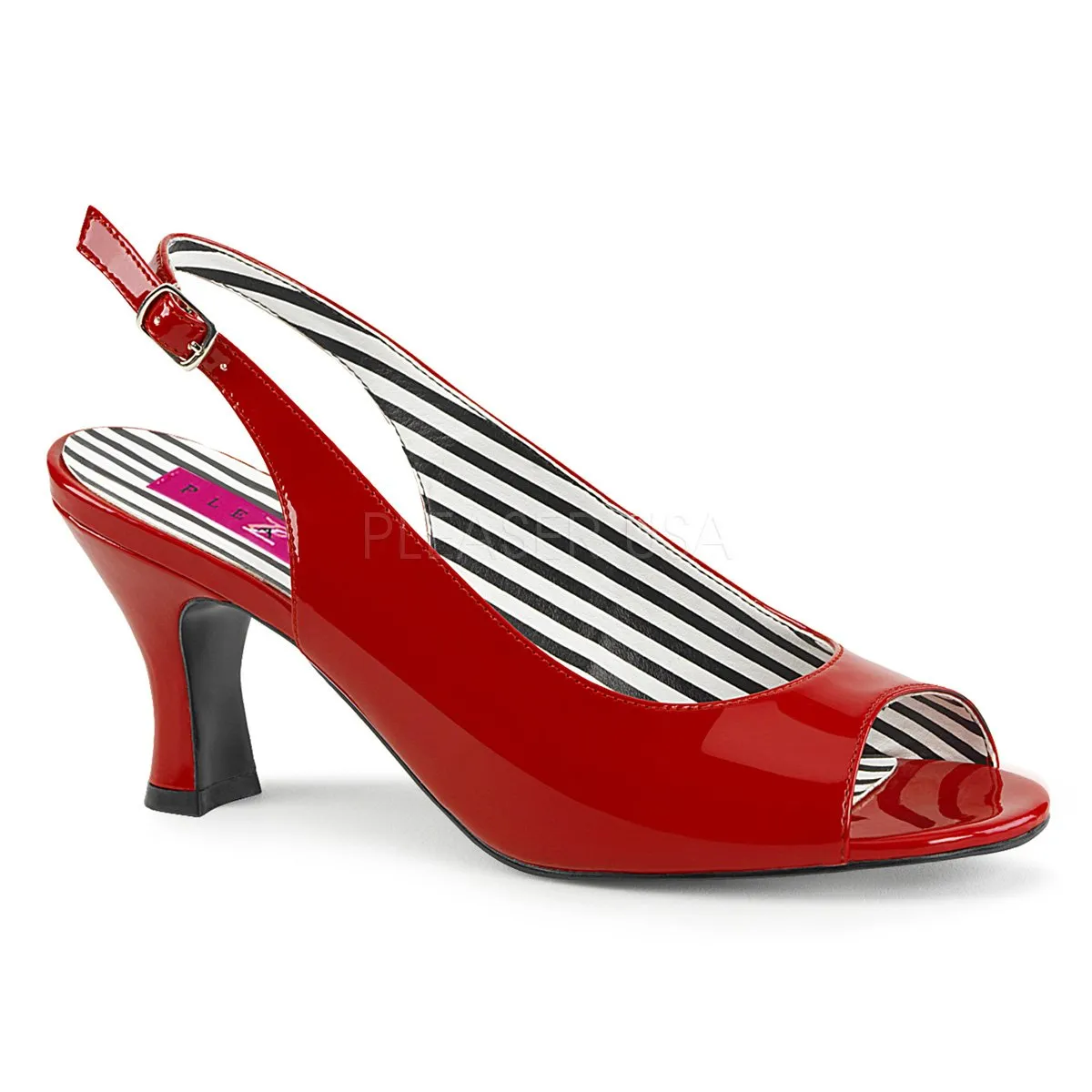 Slingback Peep Toe Pump with 3-inch Heel 4-colors JENNA-02