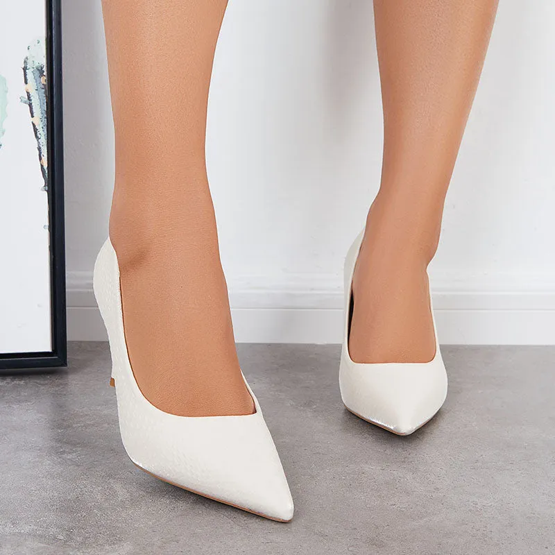 Sohiwoo Women Women Stilettos High Heel Pumps Pointed Toe Office Dress Shoes