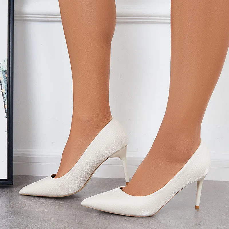 Sohiwoo Women Women Stilettos High Heel Pumps Pointed Toe Office Dress Shoes