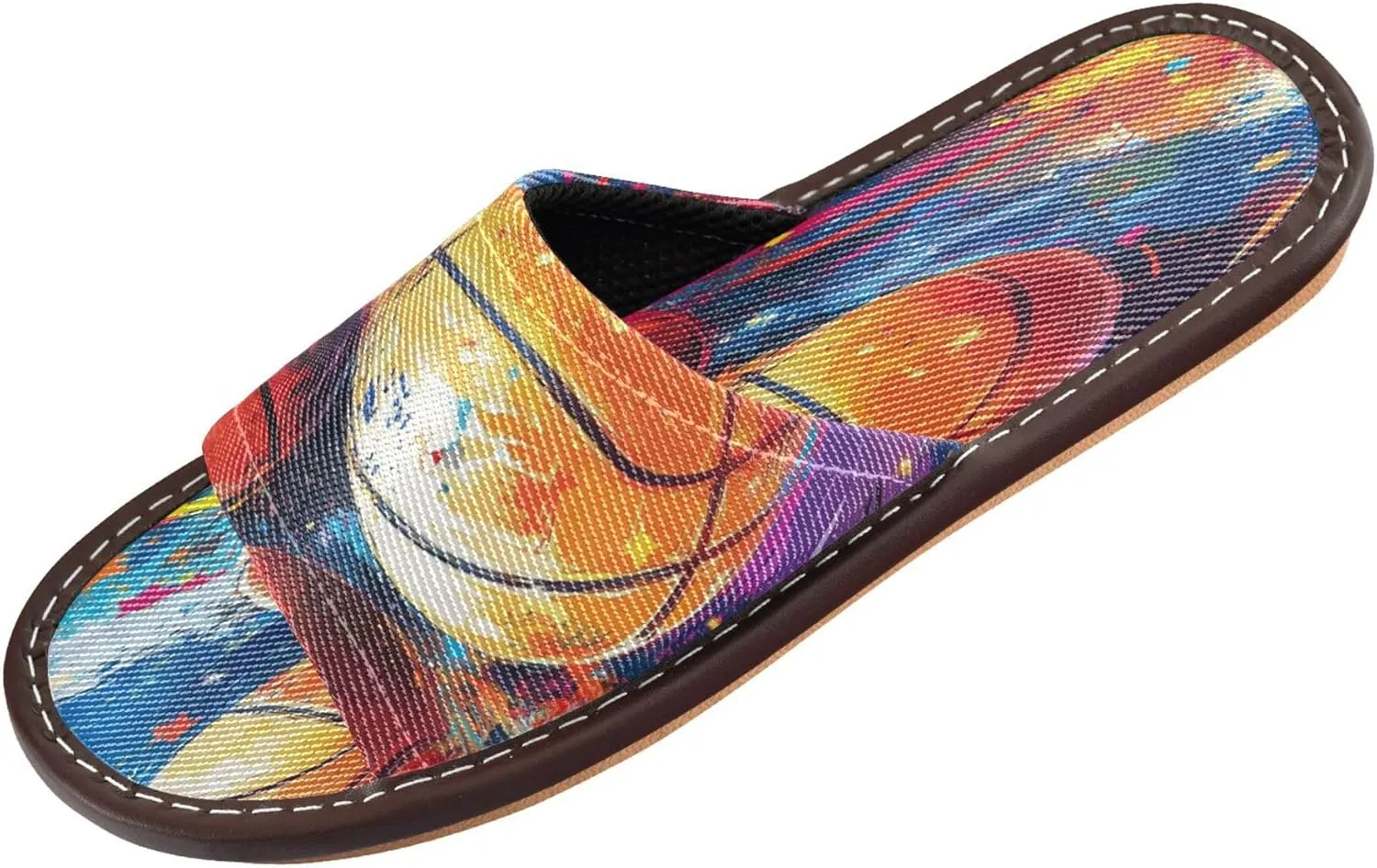 Summer Slipper Basketball Ball Graffiti Sport Indoor House Men Women Quick Drying Slippers