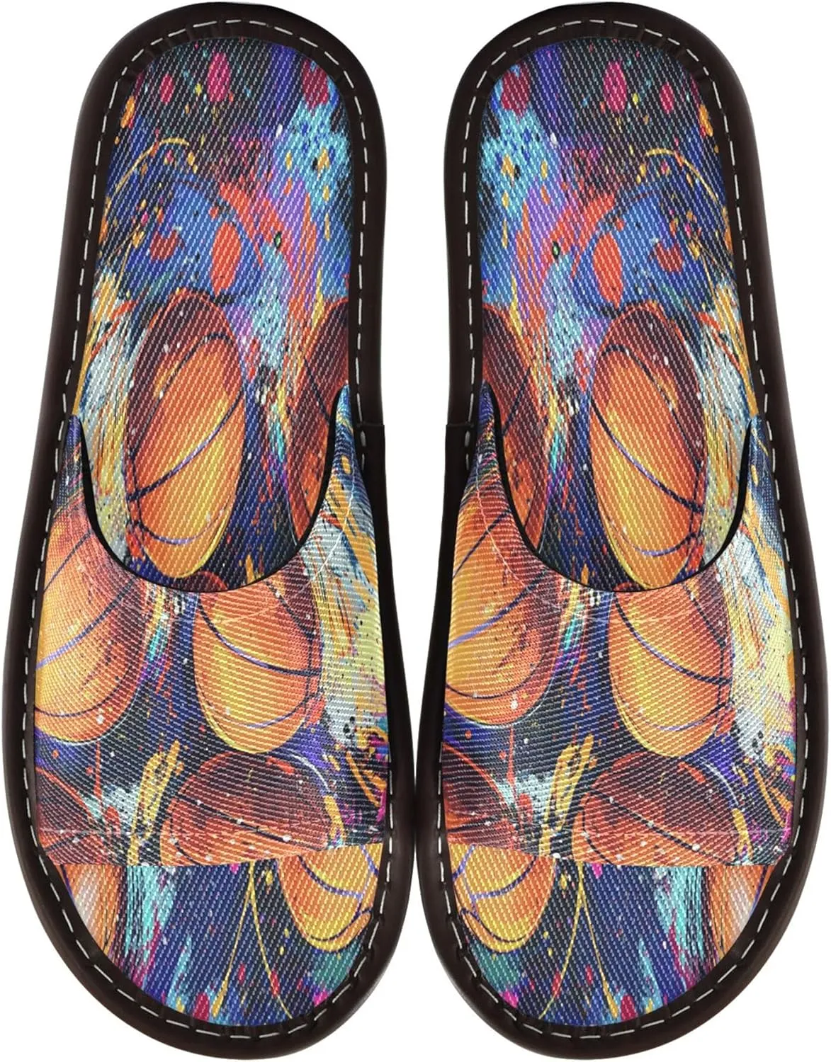 Summer Slipper Basketball Ball Sport Graffiti Indoor House Men Women Quick Drying Slippers