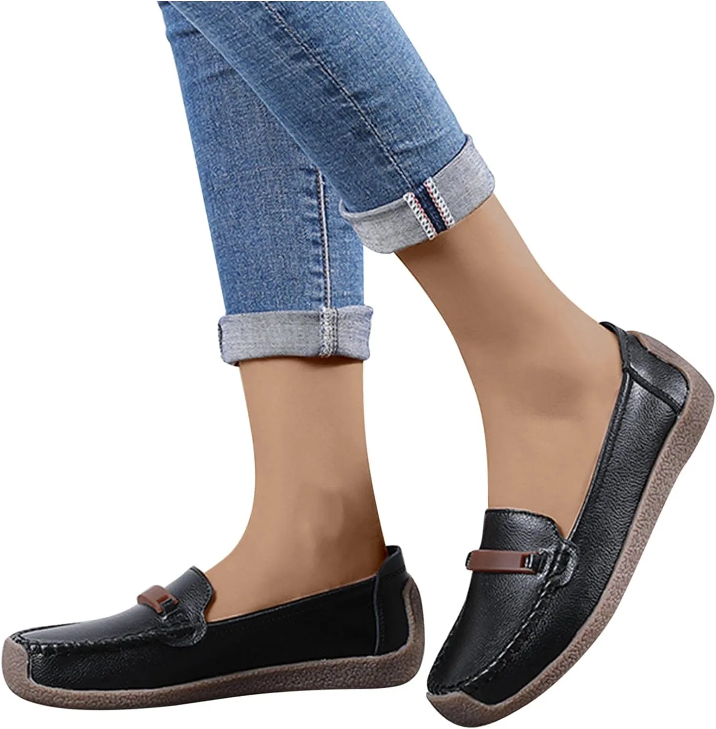 Tassel Loafers Shoe for Women Fashion Solid Color Slip On Shoes Casual Soft Sneakers Dress Workout Footwear
