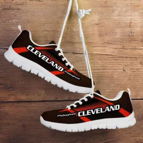 #TheDawgPound Cleveland Fan Mesh Fabric Running Shoes v2