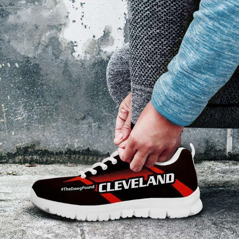 #TheDawgPound Cleveland Fan Mesh Fabric Running Shoes v2