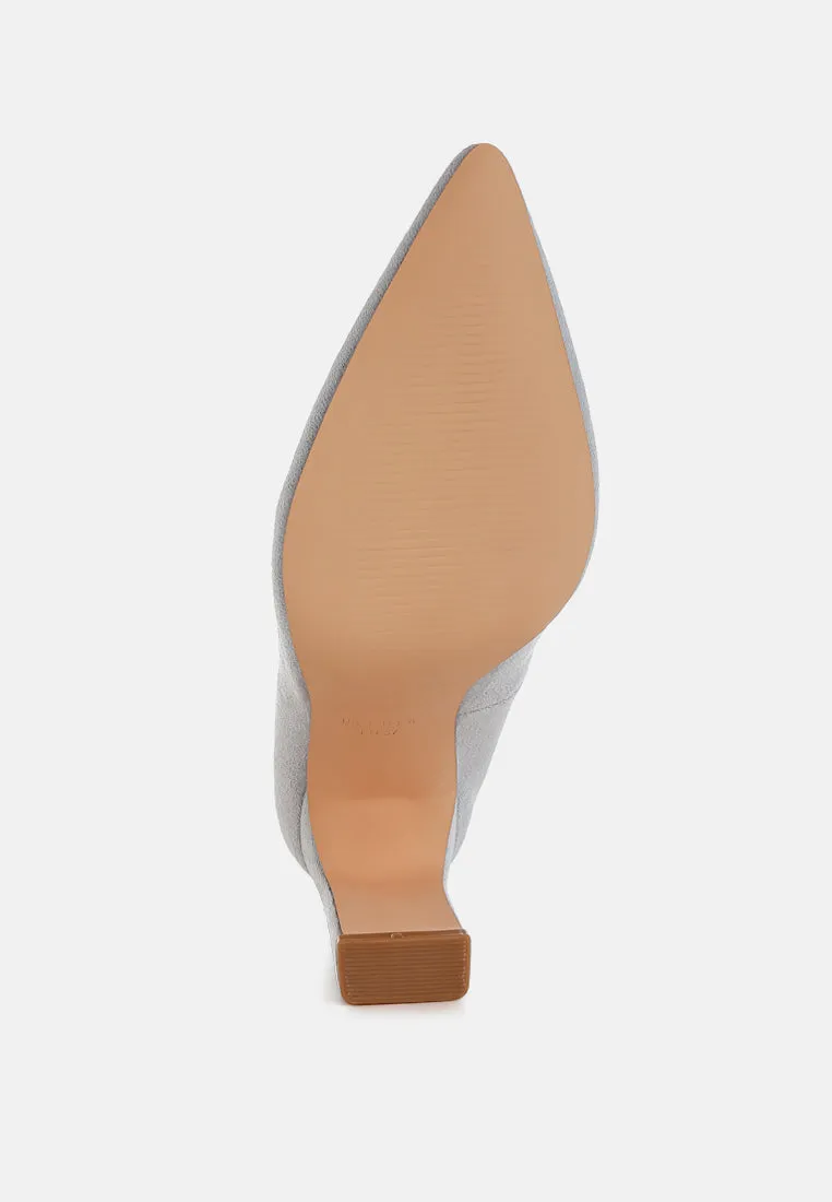 Uboa Slim Block Heel Pumps