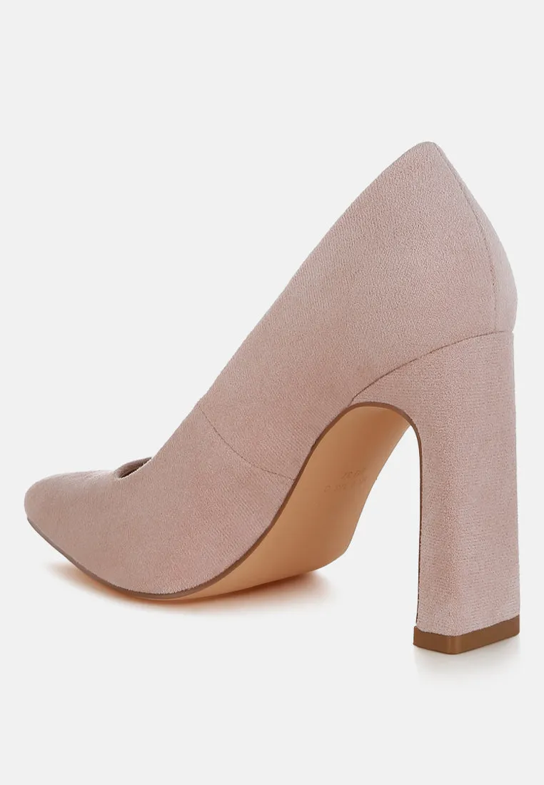 Uboa Slim Block Heel Pumps