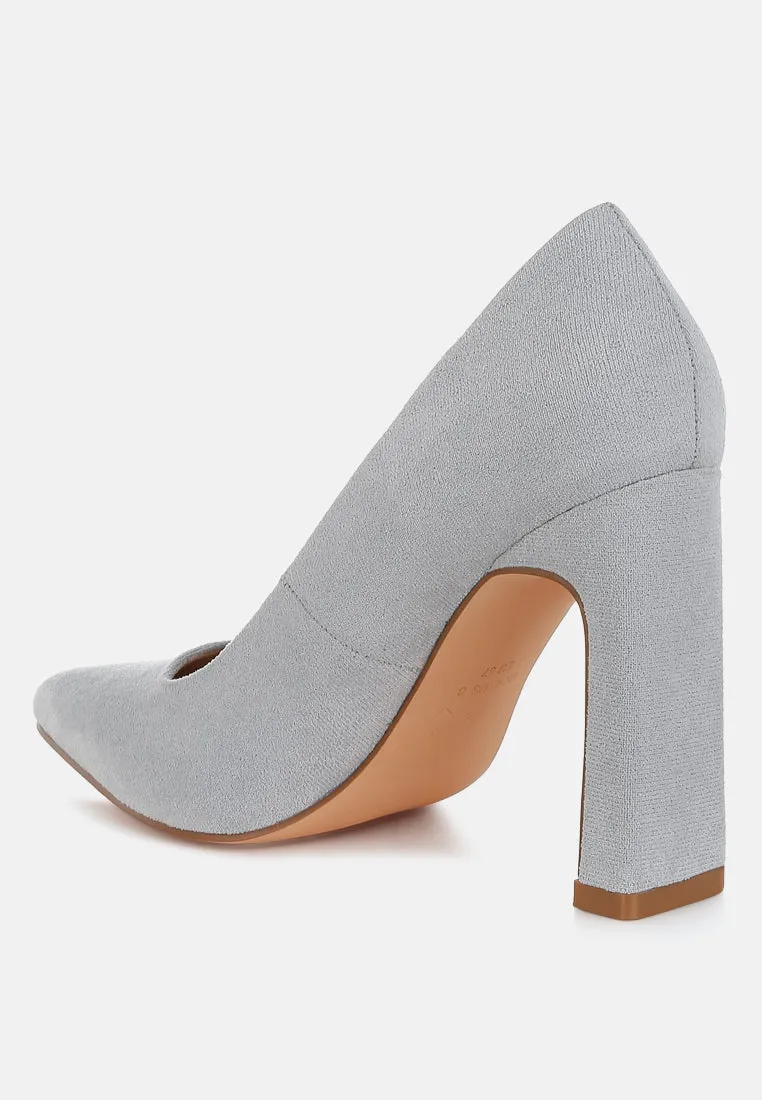 Uboa Slim Block Heel Pumps