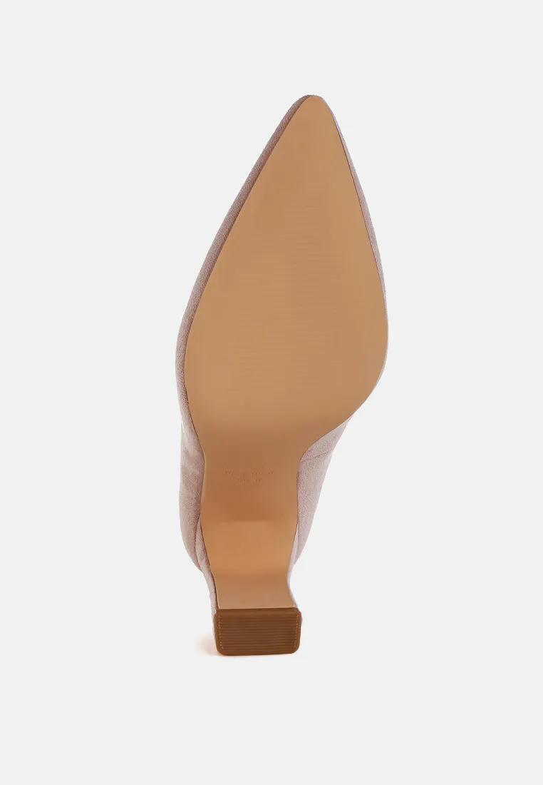 Uboa Slim Block Heel Pumps