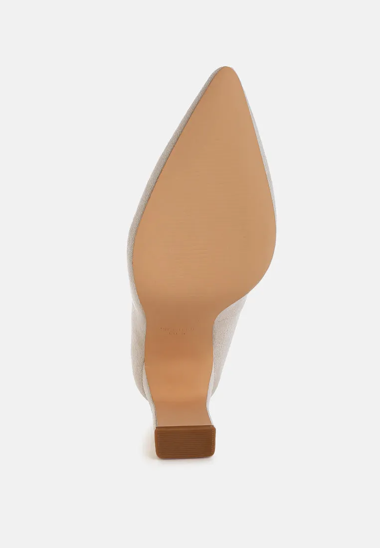 Uboa Slim Block Heel Pumps