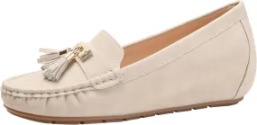 Women's Hidden Wedge Heel Loafers Slip-On Tassel Work Walking Shoes