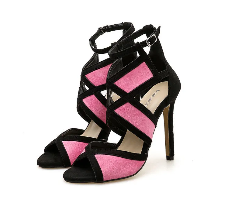 Women's High Heel Ankle Strap Sandals