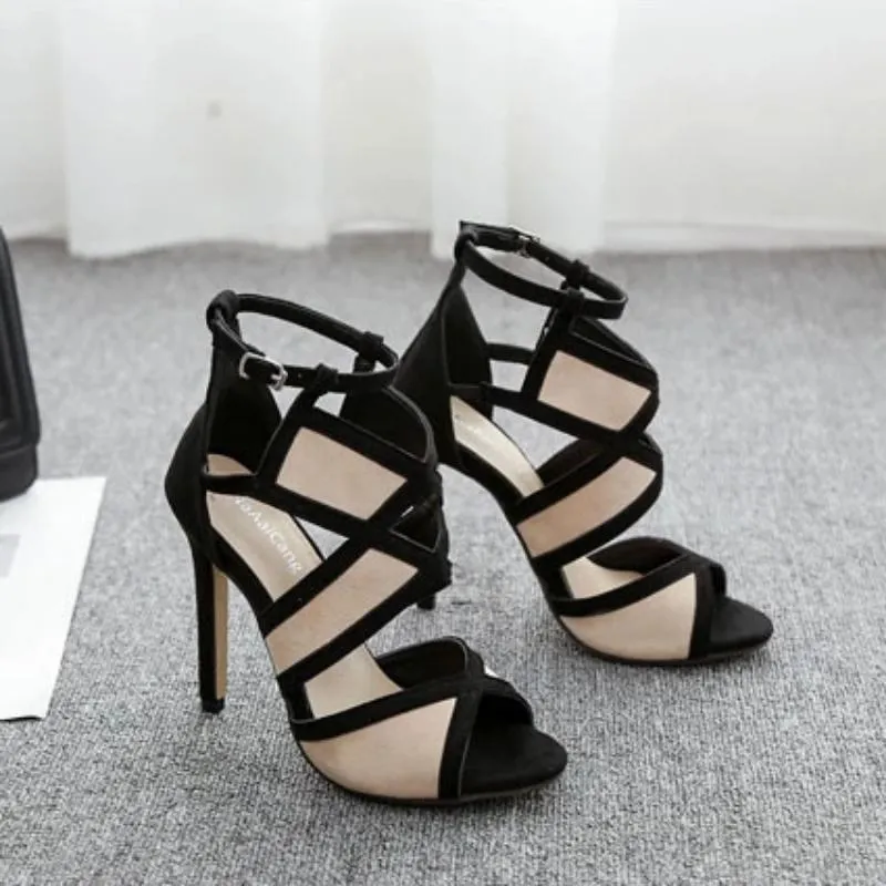 Women's High Heel Ankle Strap Sandals
